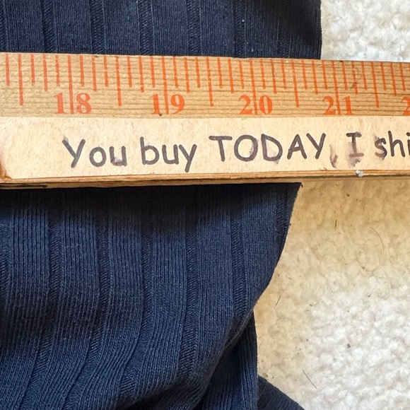 Old Navy women's XL maternity fitted rib-knit navy midi Henley dress cap Sleeves - Picture 5 of 8